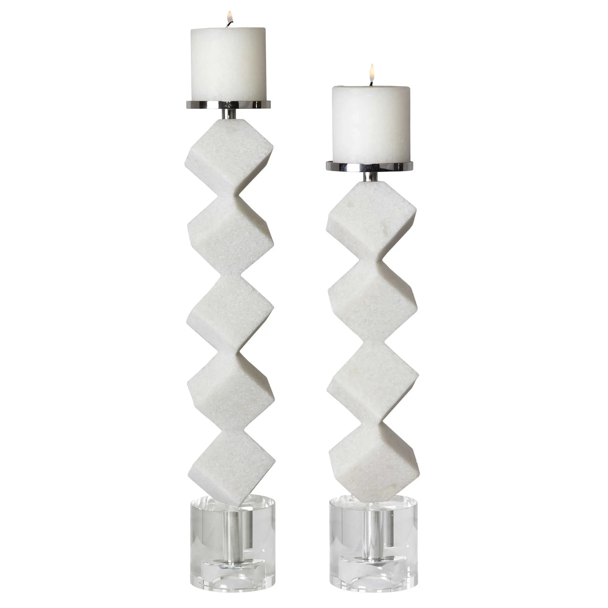CASEN CANDLEHOLDERS Decor Marble Set Ornaments