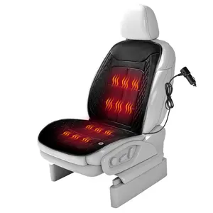 Soft Plush Heated Seat Cushion, Comfortable Seat Cover with Full Back Support in Winter, Universal Fit Car SUV Truck RV Van