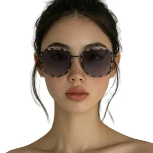 DAX Eyewear Elle Oversize Glam Sunglasses TR-90 UV400 Polarized Hair-Friendly Tangle-Free Easy to Clean