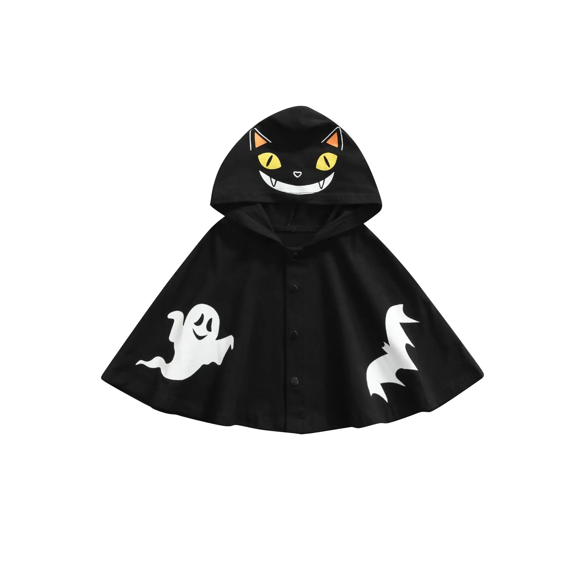 Imcute Kids Cloak, Toddler Halloween Cartoon Patterns Print Hooded Coat Jacket for Spring Fall, 9 Months-3 Years