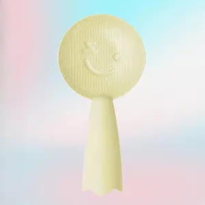 Custom Text Personalized Durable Rice Serving Spoon, Creative Stand-Up Joyful Face Plastic Kitchen Rice Scoop, Rice Paddle, Household Non-Stick Rice Scoop, Rice Cooker Spoon