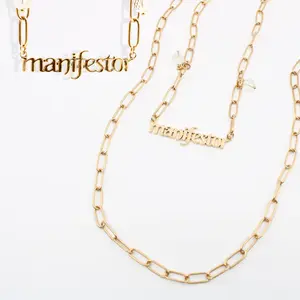 Manifestor Long Chain Necklace - Elegant Design with Unique Elements, Ideal for Any Occasion