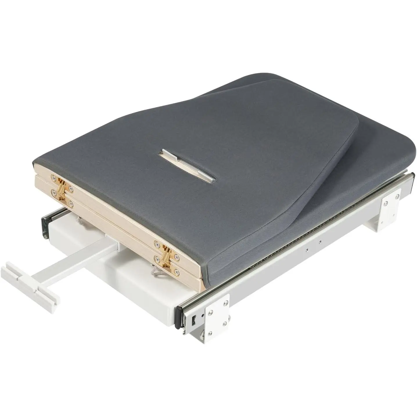 Foldable Ironing Board Compact Space Saving Design Portable Tabletop Ironing Board 180 Degree Rotation Wall Mounting Small Board Stable MDF Construction Supports 99.2 Pounds Steel Stainless Grey