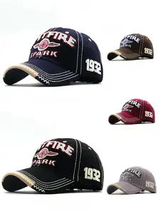 Unisex Embroidered Spark Letter Baseball Cap, Washed Vintage Snapback Hat, Outdoor Casual Sports, All-Season Wear, Adjustable Snapback Cap