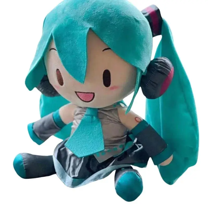 NEW Hatsune Miku Unisex Pillow Plush - Japanese Anime Kawaii Toys, Snow-Themed Cartoon Peripheral, 3.7V Rechargeable Battery-Powered Creative Gift for Toys & Hobbies Enthusiasts