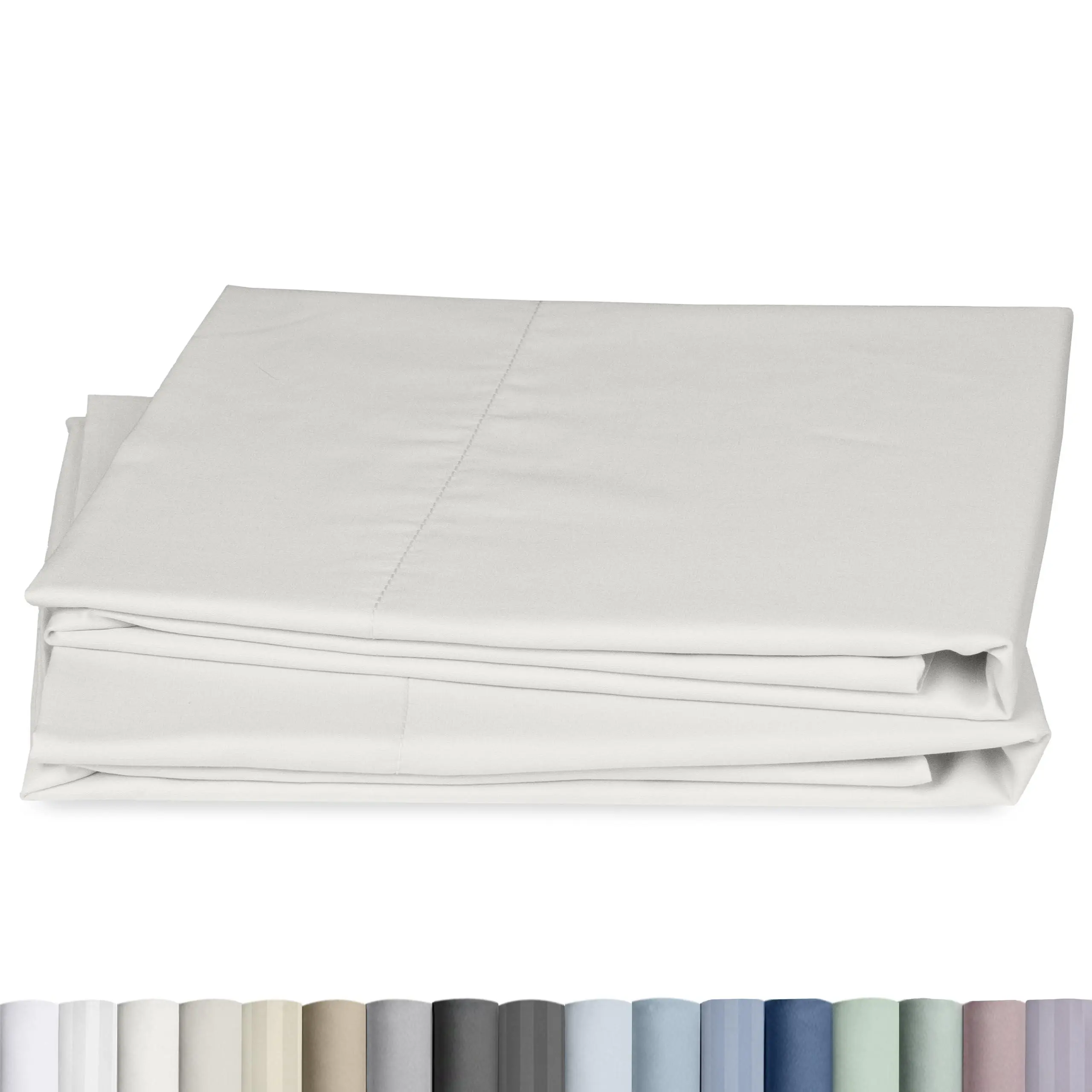 Luxury 500 Thread Count Pillowcase Set - 100% Cotton Sateen, Cool & Breathable
