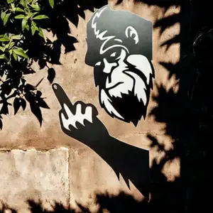 Bigfoot Metal Sign - Outdoor Prank Decor Reveal!