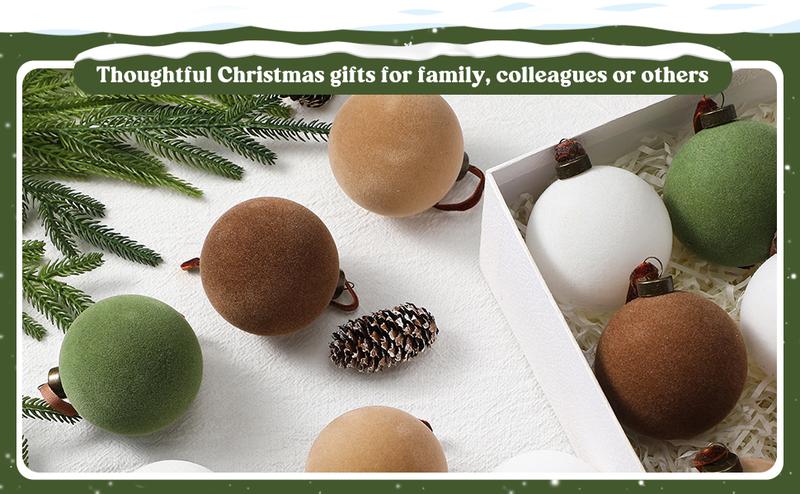 Christmas Clearance Sale Velvet Christmas Ornaments Burgundy Christmas Decor Flocked Christmas Balls Christmas Tree Bows Multicolor Christmas   Decorations for Xmas Tree Wall Front Door Porch Home Holiday Wedding Party Christmas Gifts Navidad Decoración