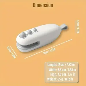 Mini snack bag sealing machine,USB rechargeable chip knife, plastic bag resealing machine, keep food fresh food srorage sealer