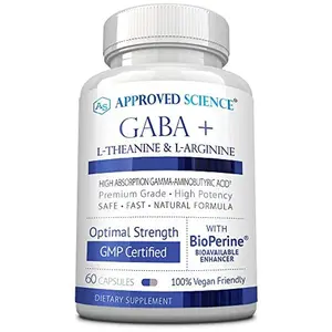 Approved Science GABA+ – Advanced Calm & Relaxation Support – With GABA, L-Theanine, Magnesium & B6 – Promotes Mood Balance, Sleep & Stress Relief – 60 Vegan Capsules – Non-GMO – Made in USA