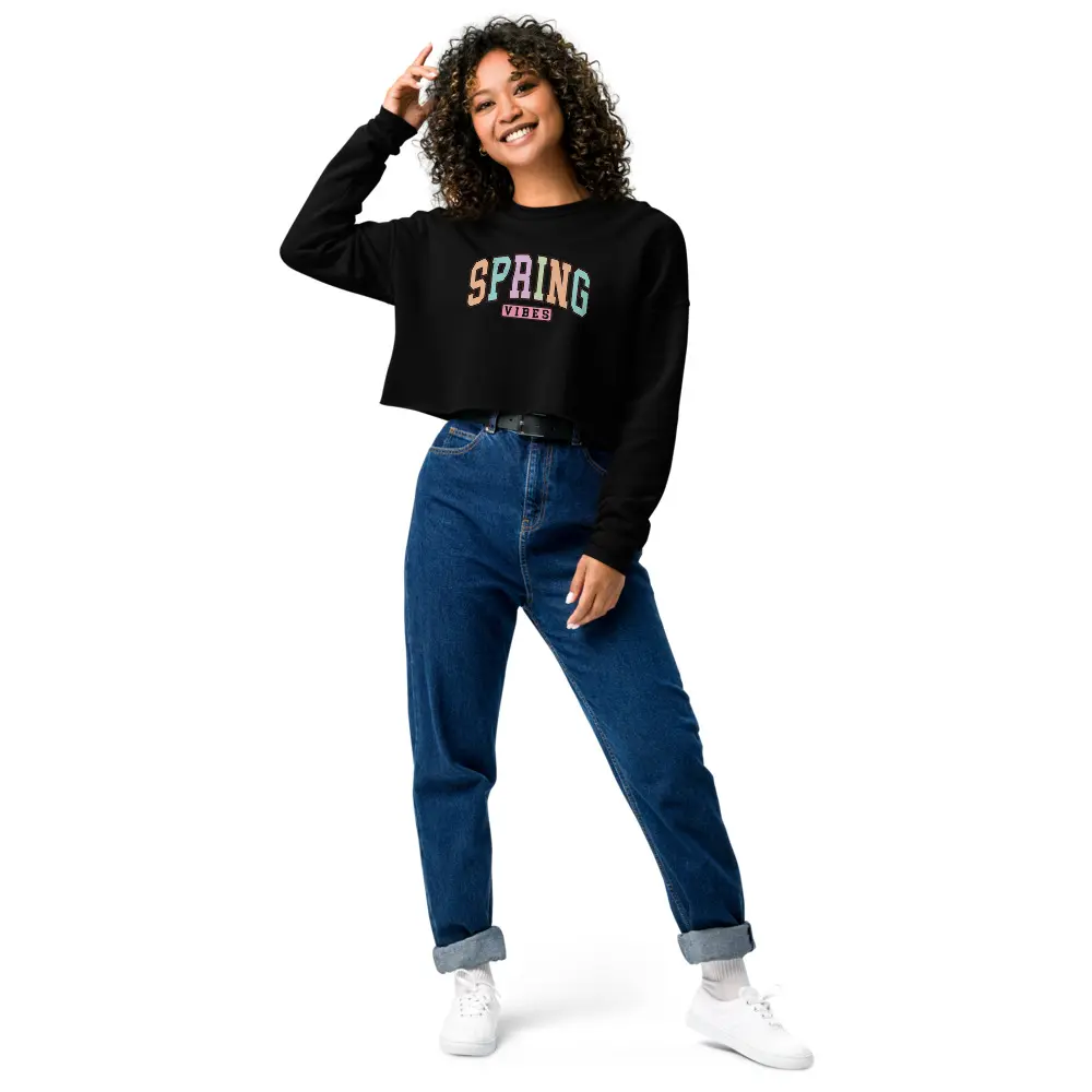 Spring Vibes Crop Sweater