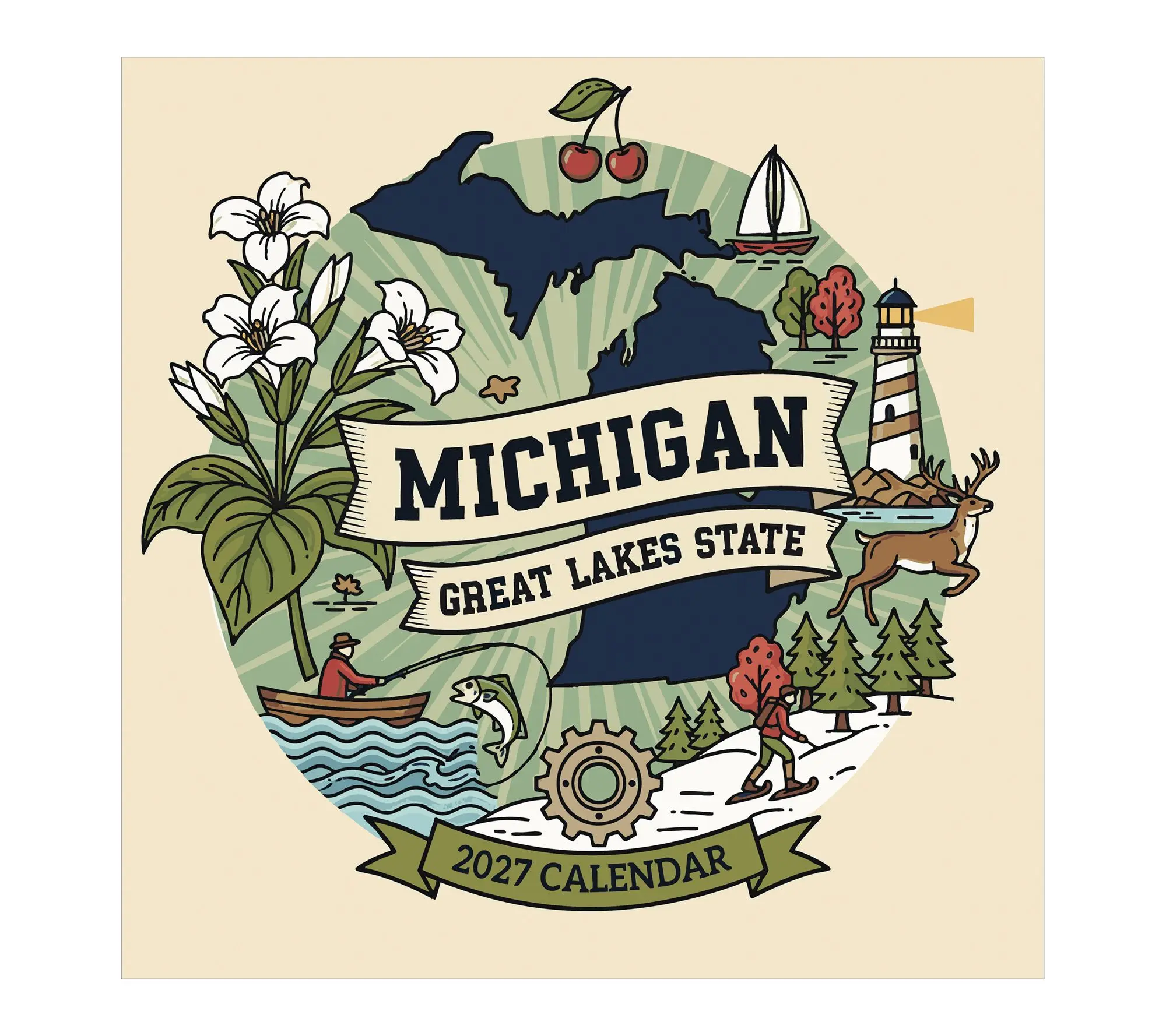 2027 Home: Michigan Wall Calendar