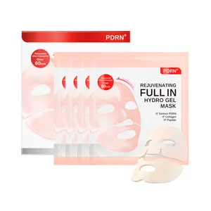 SAM'U PDRN Rejuvenating Full in Hydro Gel Mask 33g*4ea with Collagen Peptides for Deep Hydration & Radiant Glow Intensive Skin Repair