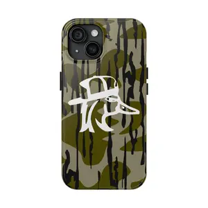 Old School Camo, Redneck Duck on Black Tough Phone Case, iP 17/16/15/14/13/12/11/X/8 Pro Max Plus Mini Accessories Suitable for Samsung S25 Compatible with Samsung Galaxy S25