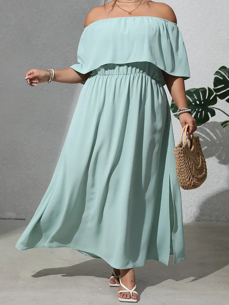 slim fit dress slacks Plus Size Satin Strapless Keyhole Gown by Ladivine 7496C – ABC Fashion