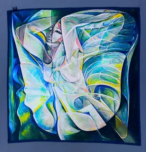 The Butterfly — Limited Edition Silk Twill Scarf | Wearable Art