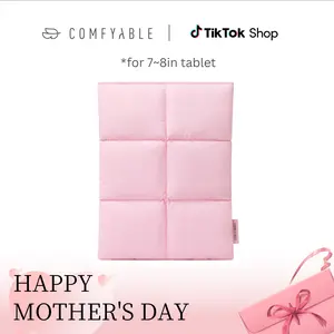 Comfyable 7-8 Inch Puffy Tablet Sleeve Compatible for iPad Mini 7 2024 A17 Pro, Mini 6 2021 A15, Quilted Puffer Tablet Carrying Case for Women Men