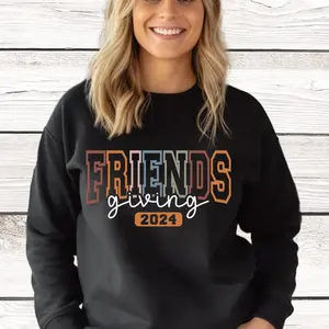 Friendsgiving SVG, Friendsgiving 2024 PNG, Friendsgiving shirt, Thanksgiving Svg, Varsity font, Sublimation Png, SVG for Cricut unisex 90s graphic tees sweatshirt hoodie saltburn