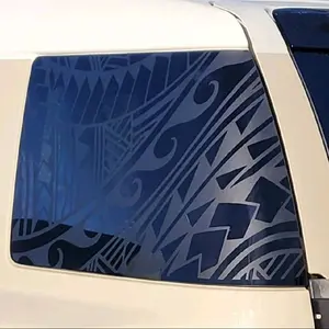 Polynesian tribal vehicle window graphic decal