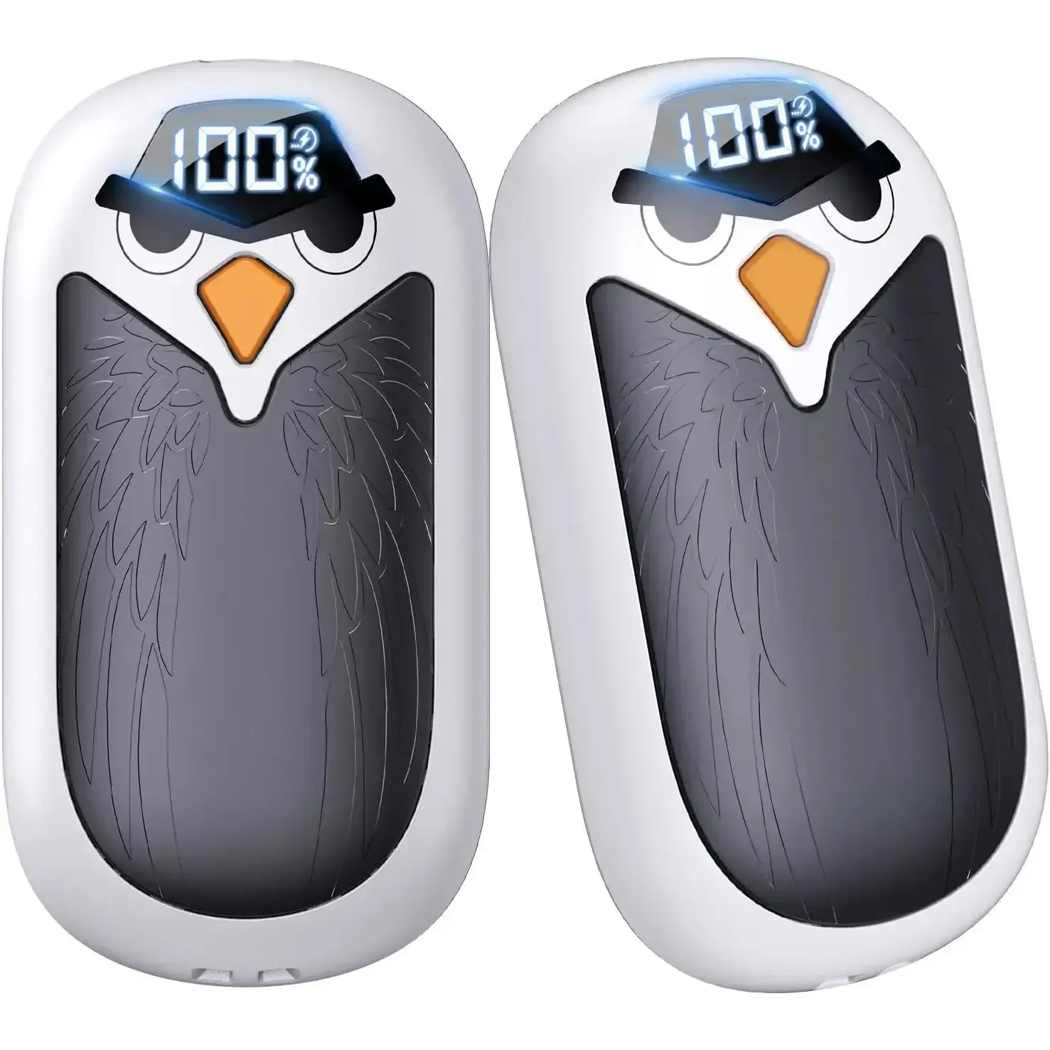 Rechargeable Electric Hand Warmers 2-Pack, LED Display, 4 Custom Settings, Fast Heating, Portable Winter Sports Accessory for Skiing, Ideal Gift for Seniors, Boyfriend, Mom, Girlfriend, Dad, Husband, Christmas, Wife, Valentine’s Day, Magnetic Snap, Hiking