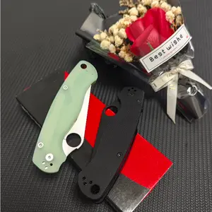 SP C81 Bearing Folding Knife D2 Steel Blade G10 Handle Outdoor Tactical  Knife Camping Hunting Portable Pocket Knife Knives