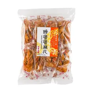 MINCHER Taiwanese Honey Mahua 250g - Crispy Fried Dough Twists, Sweet Honey Flavor Snack