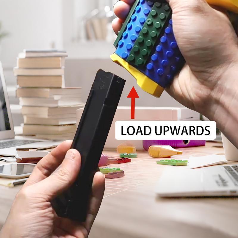 Building Block Toy Gun, DIY Creative Handgun Model, Stem Display Piece, Suitable for Ages 6+, Birthday Gift tactical diy building block handle Collaborative Tactical Set