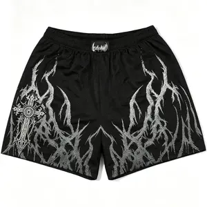 Breathedivinity Men's Quick Dry Mesh Fitness Shorts Breathable Athletic Gym Running Shorts Summer Sportswear Casual Workout Shorts