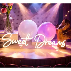 "Sweet Dreams" Neon Light, USB Neon Light Multi Color LED Strip Low Voltage Wall Mounted Home Decor Coffee Bar Party Favors Atmosphere Lighting