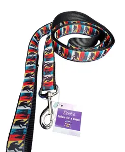Bigfoot Sasquatch Black Nylon Dog Collar MD, LG, XL, Leash