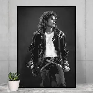 [SALE UP TO 45%] Michael Jackson Poster _ King of Pop Wall Art _ MJ Music Print _ Pop Icon Decor _ Vintage Music Poster _ Thriller Album Style