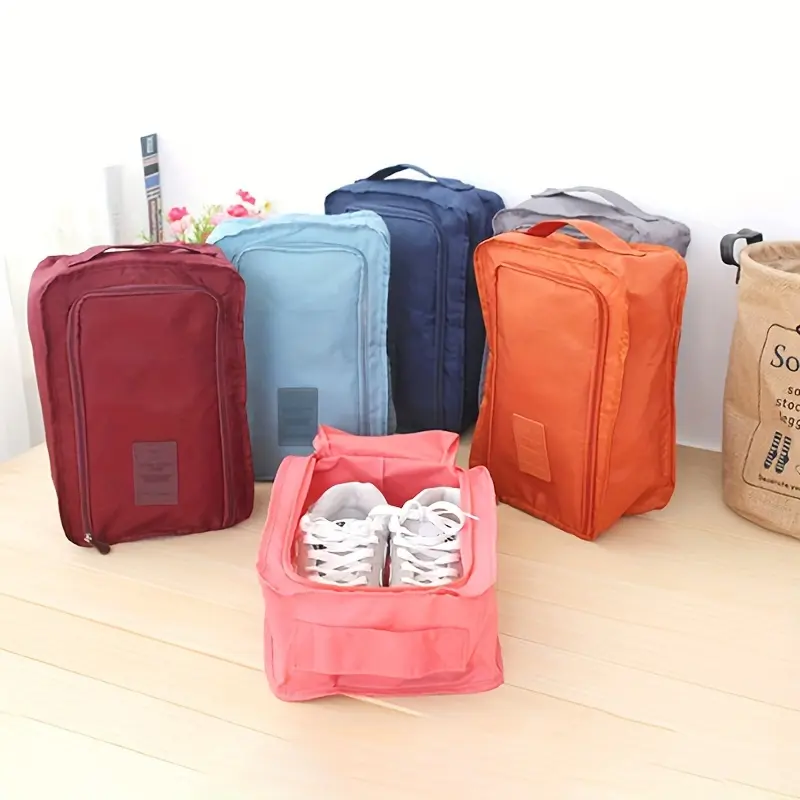 2pcs Multifunctional Storage Shoe Box Travel Golf Shoe Bag, Storage Shoe Box Foldable Shoe Bag,Multifunctional Waterproof Beach Travel Shoe Bag