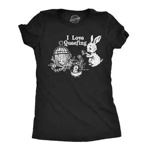 Womens Funny T Shirts I Love Queefing Sarcastic Cute Graphic Novelty Adult Joke Tee for Ladies Funny Womens T Shirts Cute Vintage Fashion Casual Ladies T-Shirt Gift Funny Sarcastic Top Women's Novelty Tees Black -