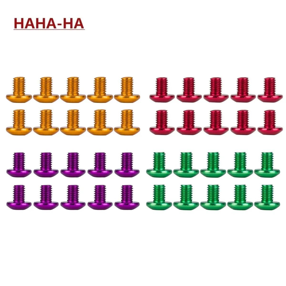 10-50pcs Round Countersunk Screw M3 Colourful Aluminum Alloy Hex Hexagon Socket Button Head Machine Screw Bolts for 1/10 RC Car