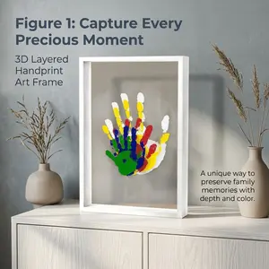 Family DIY Graffiti Handprint Kit, DIY Craft Memorial Frame, Gift for New Moms, Parents, Grandparents, Father's Day, Mother's Day, Valentine's Day