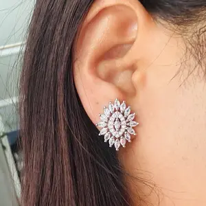 Stone Stud for Daily Wear - Elegant Design with Sparkling Stone Accents, Ideal for Everyday Wear