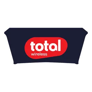 6ft Total Wireless Table Cloth Navy Blue – Make Every Table a Billboard for Your Brand