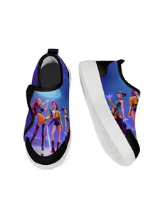 Exclusive Recommendation! Stylish Kids Anime Casual Shoes, Casual Trainers, Kpop Character Prints, Easy Wear & Remove, Comfort Sole, Perfect for School Activities
