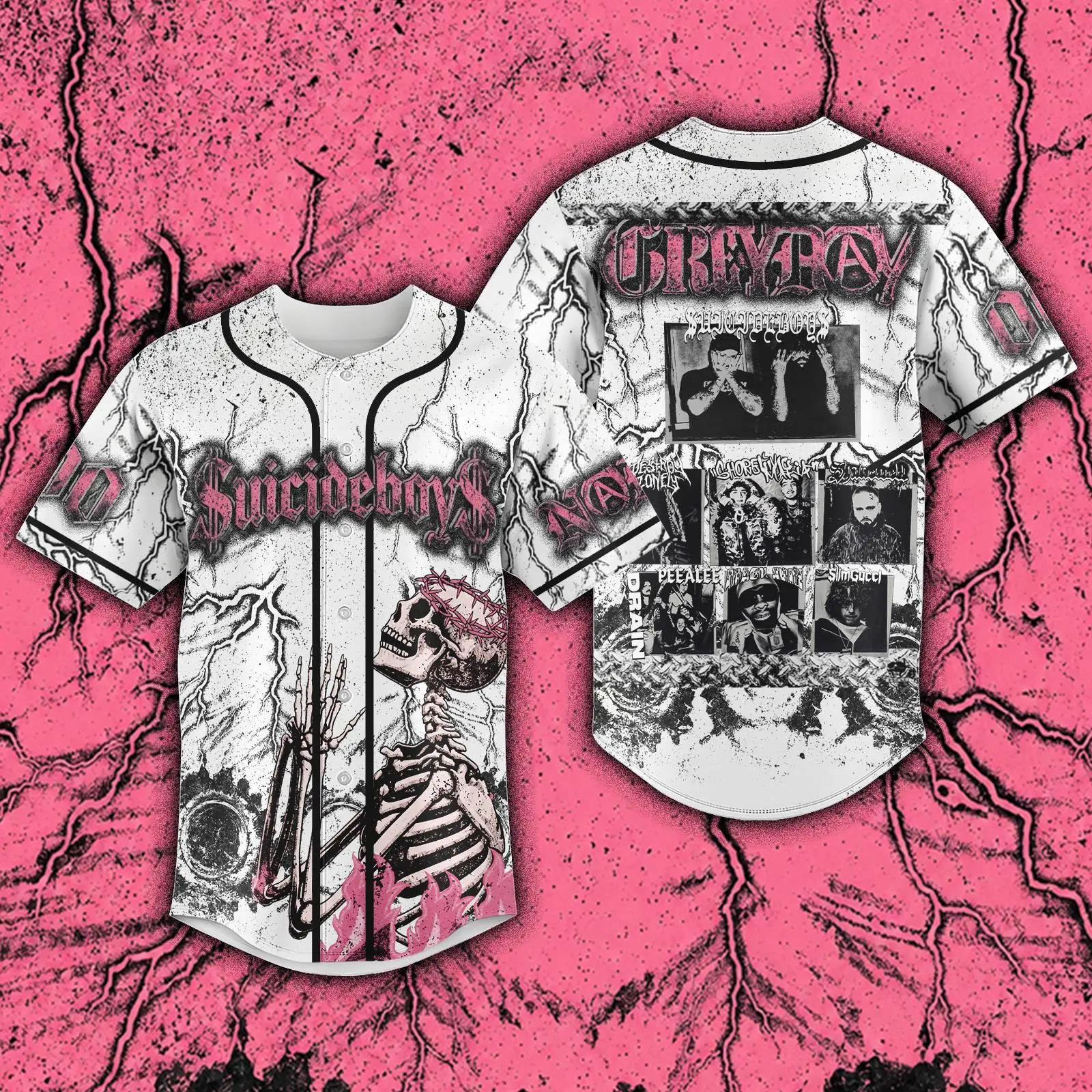 Personalized Greyday G59 2026 Baseball Jersey Greyday Tour 2026 Jersey Shirt S^icideb0y Merch Shirt Tour 2026 Shirts For Fan
