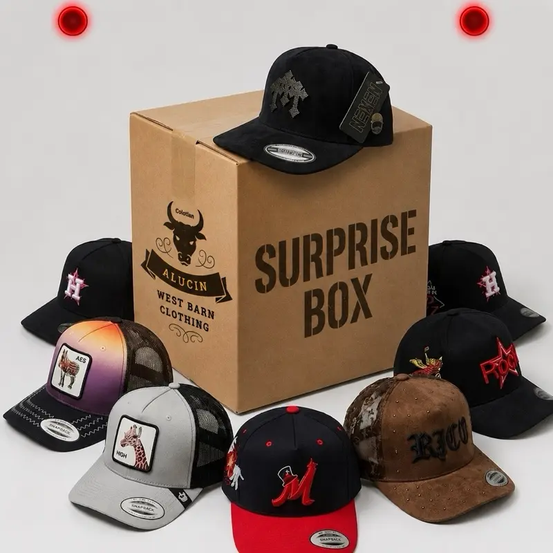 Unisex Surprise Hat Bundle - 2 Styles: Street Wear and Casual Wear (Alucin Hat box) with a free hat pin