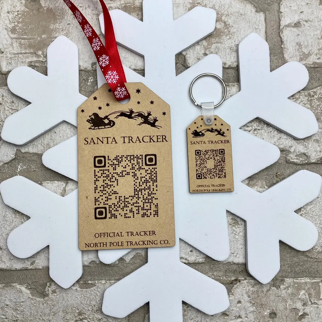 Laser Engraved Santa Tracker