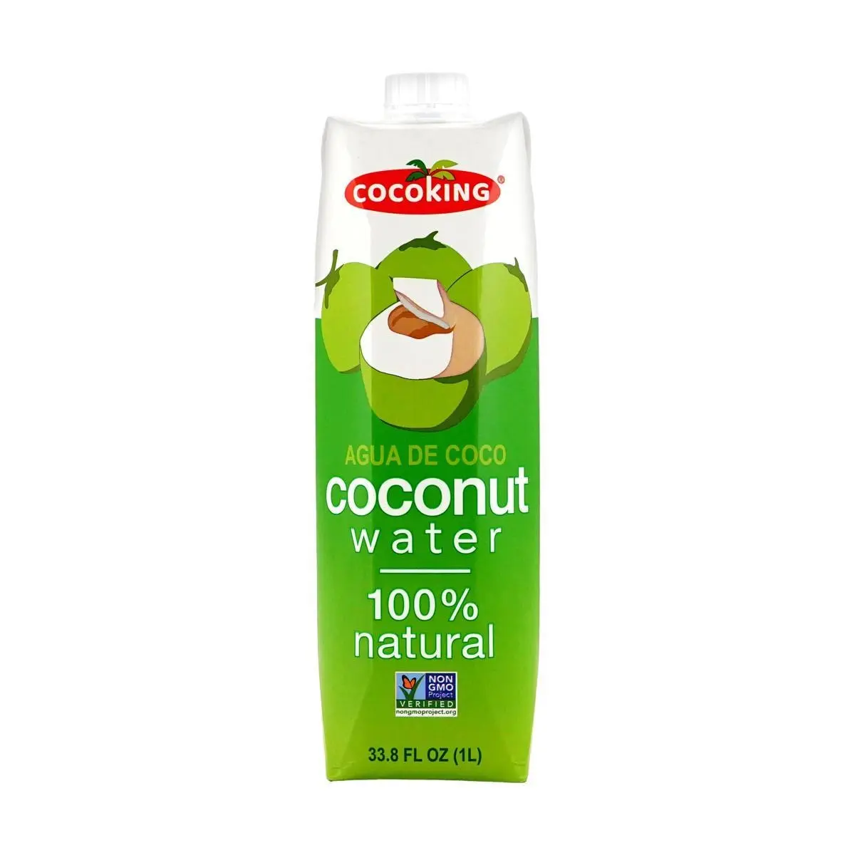 COCOKING 100% Pure Coconut Water 1L - No Sugar, No Fat, No Additives