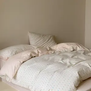 Iris Polka Dot Jacquard Bedding Set