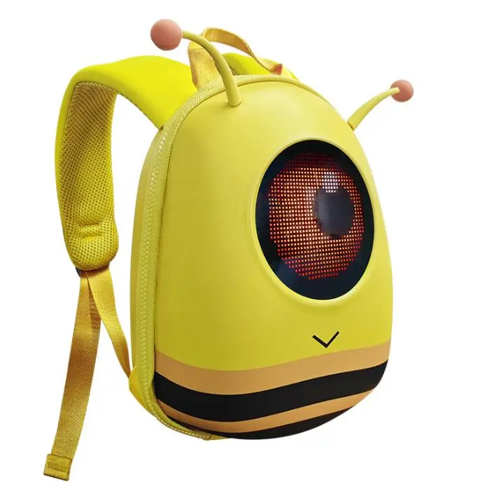 Bluetooth-connected LED backpack, DIY animation, smart, cute, outdoor leisure bag.