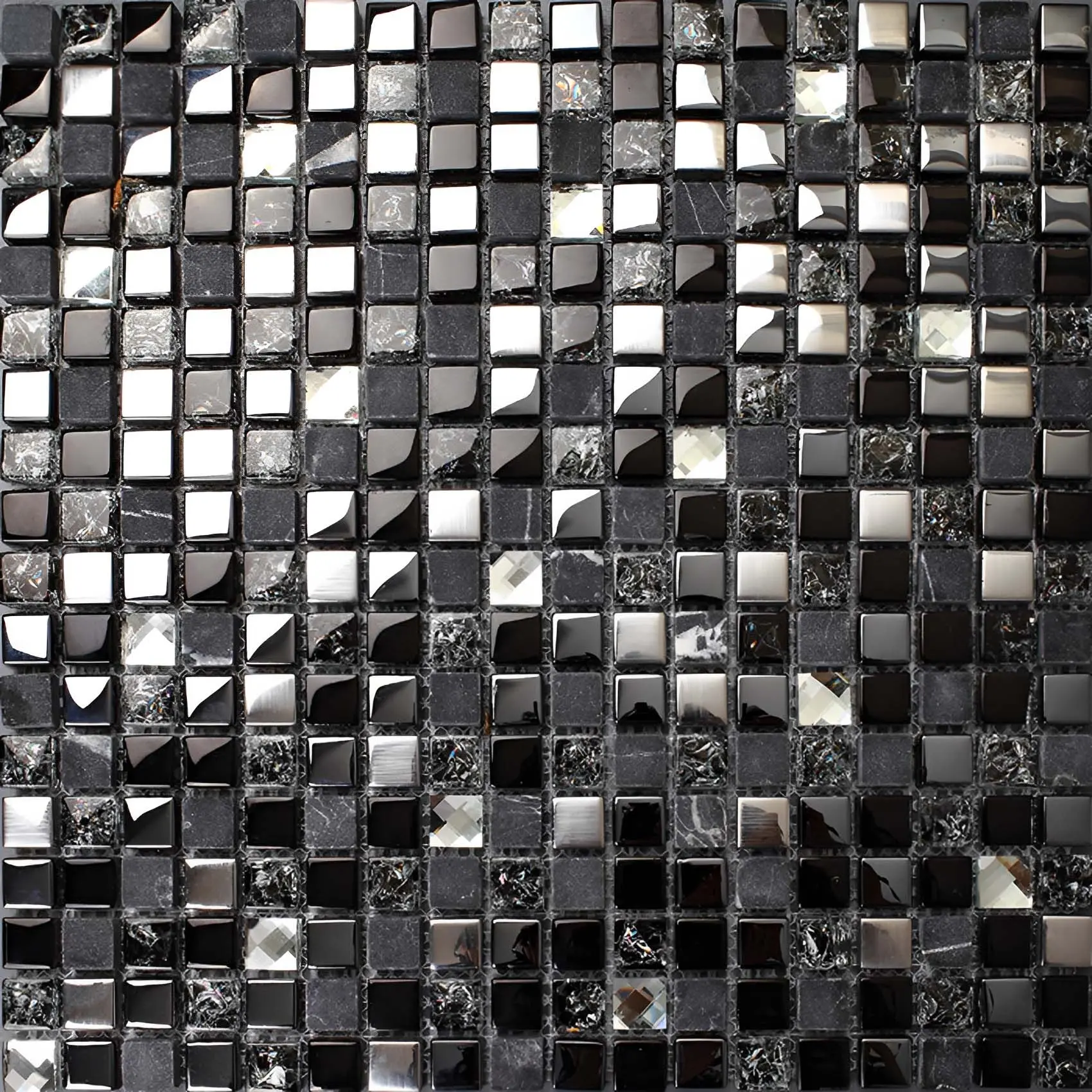Glossy Glass Backsplash Kitchen Wall Tiles Polished Marble Stone Mosaic Pool Bathroom Tile Decor Smooth Decorative Tiles Sticker