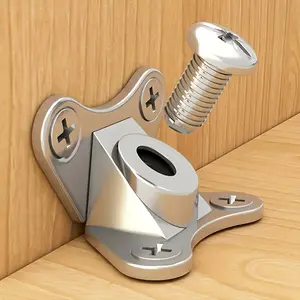 30pcs/Set Alloy Butterfly Corner Brackets, Wood Board Corner Connectors, Detachable Corner Support Brackets with Screws - Detachable Support Connectors for Woodworking, Furniture, Drawers, Cabinets And Wardrobes, Furniture Hardware