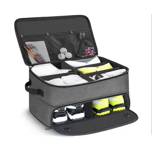Car Golf Storage Box, Large Capacity Trunk Organizer, Travel Luggage Holder, Shoe Container, Essential Car Accessories