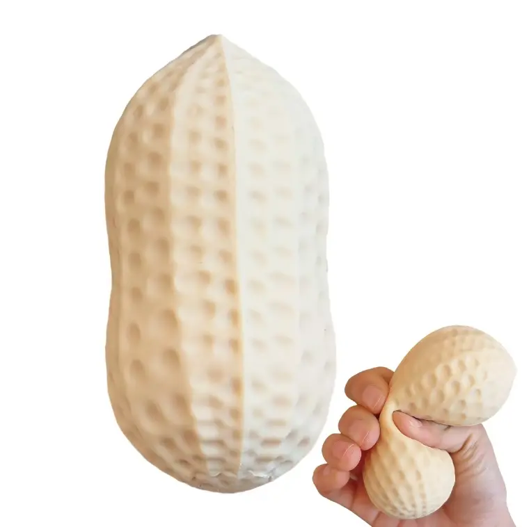 Peanut Shaped Squeeze Toy, Cute Mystery Element Fidget Toy, Hand Exercise Stress Relief Sensory Toy for Kids & Adults, Summervibes Casual Relaxation Gift