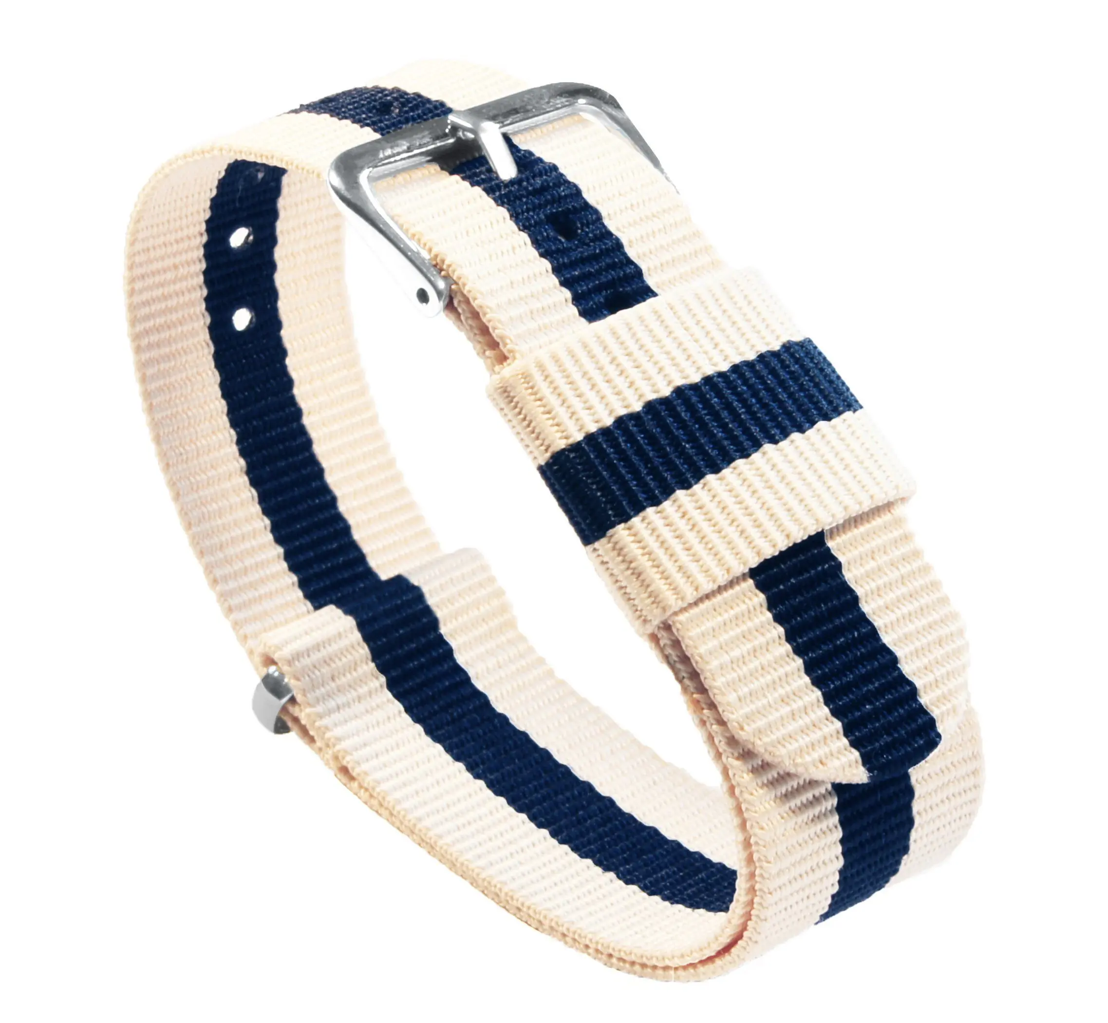 Linen And Navy NATO® style Watch Band