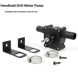 Portable Handheld Drill Pump, No Battery Needed, Compatible with Any Electric Drills, Universal European & American Threads, Tool Accessories
